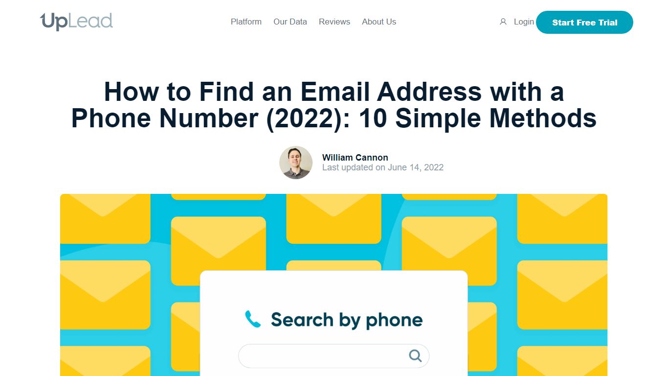 How to Find an Email Address with a Phone Number (2022): 10 ... - UpLead